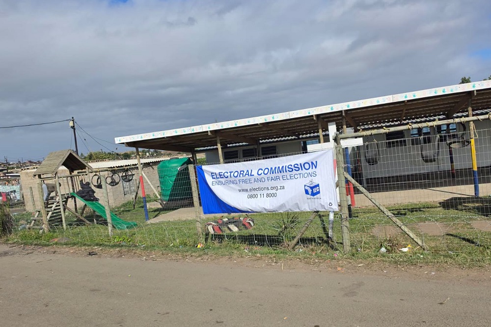 Voting station in oThongathi, Durban.