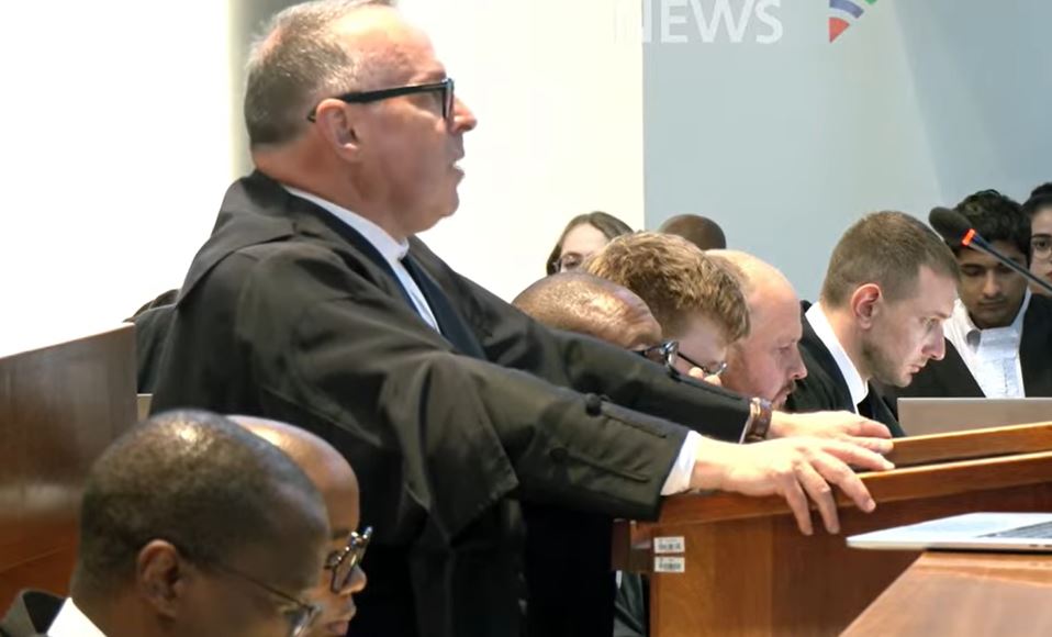 The African National Congress' (ANC) Legal Representative, Adv Daniel Berger speaking in the Constitutional Court in Braamfontein on August 12, 2026.
