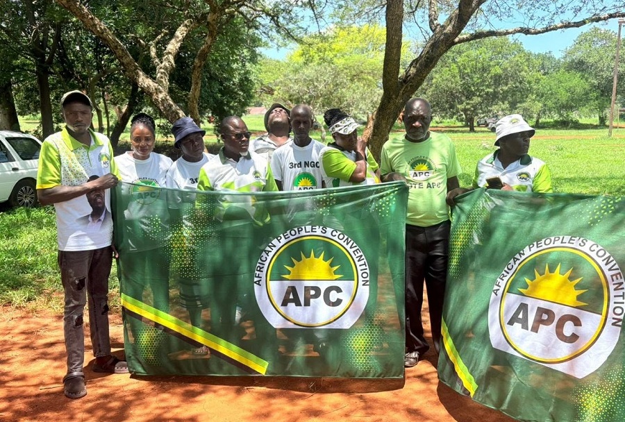 APC supporters during a party rally.