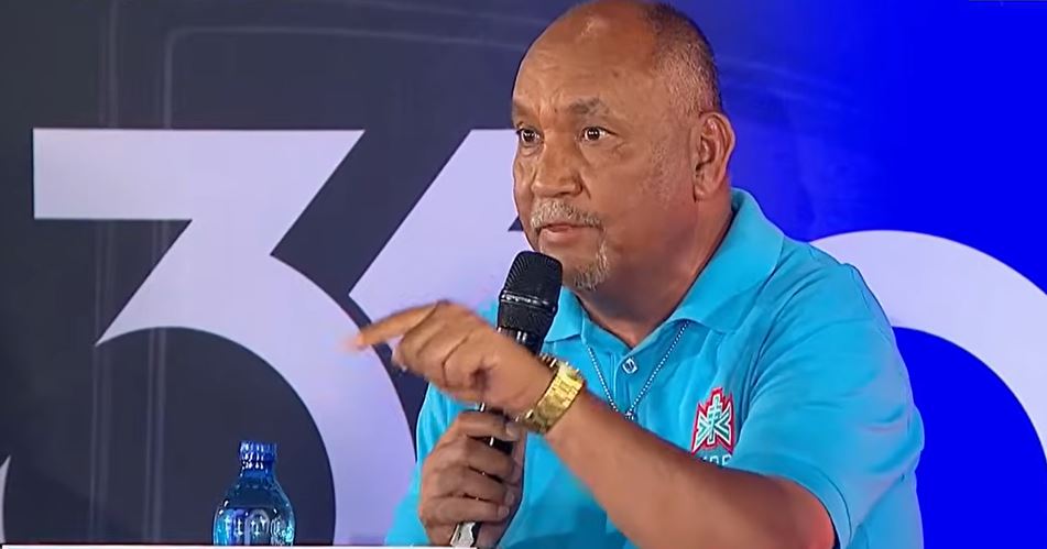 ACDP Mayoral Candidate for the City of Johannesburg Bishop Dulton Adams speaks during SABC 360 Election debate at Kagiso Town Hall in West Rand on October 25, 2026.