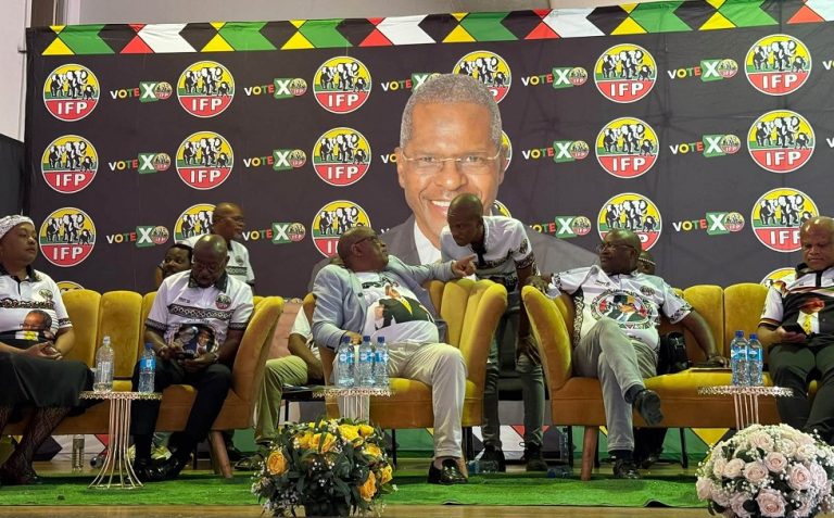 Leadership of the Inkatha Freedom Party seen at its local elections camapign in Rustenburg, North West on 16 October 2026.