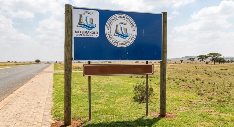 Metsimaholo Local Municipality sign post.