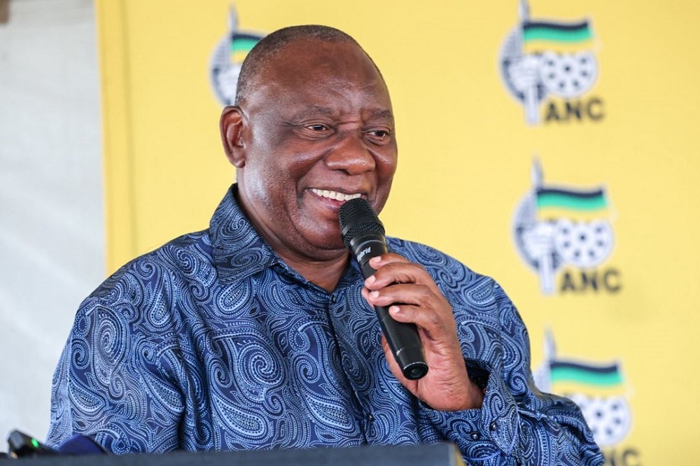 ANC President Cyril Ramaphosa addressed a community meeting in Stutterheim , Eastern Cape on October 8, 2026.
