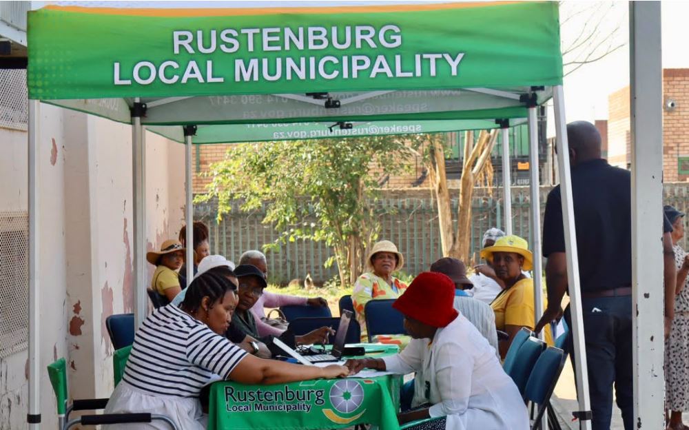 FILE | Rustenburg Local Municipality officials hold an outreach.